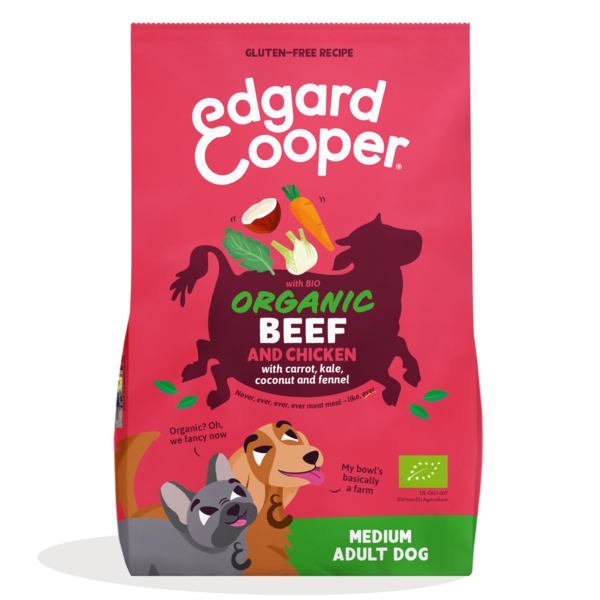 Edgard & Cooper Dog Medium Adult Organic Beef And Chicken