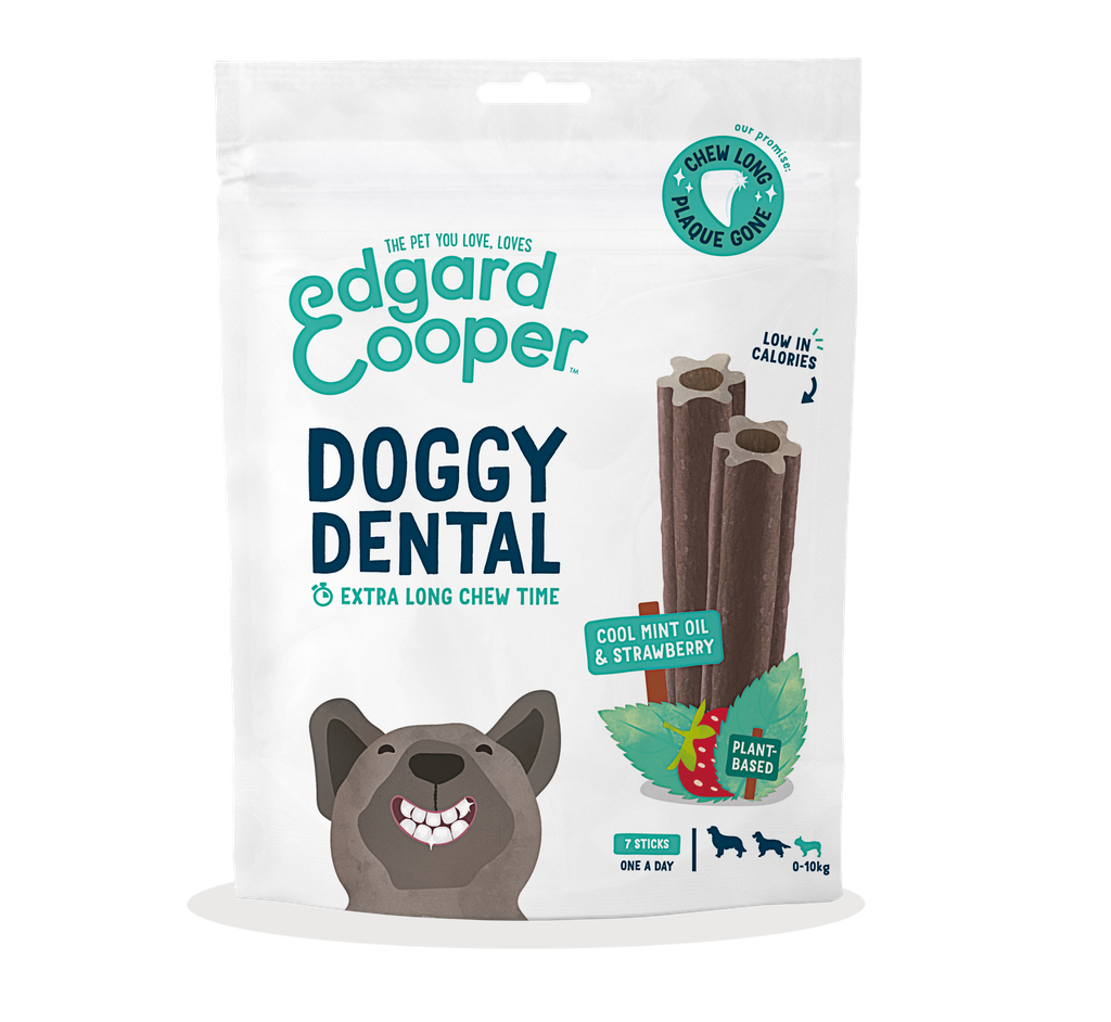 Edgard & Cooper Doggy Dental Strawberry & Mint 8 x 7 st.