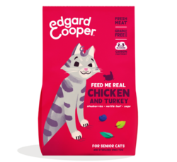 Edgard & Cooper Cat Senior Chicken And Turkey 2 kg.