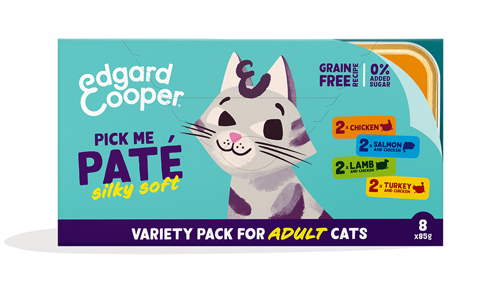 Edgard & Cooper Cat Adult Multipack Paté 8 x 85 gr.