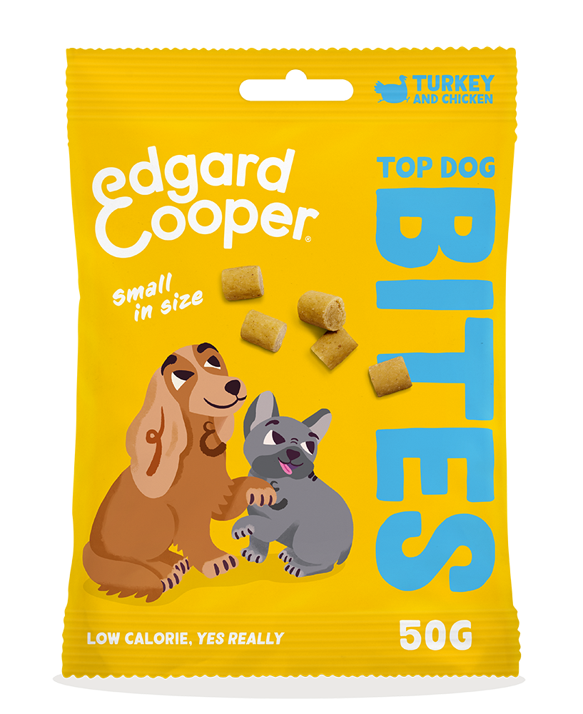 Edgard & Cooper Dog Bites Turkey And Chicken Small 15 x 50 gr.