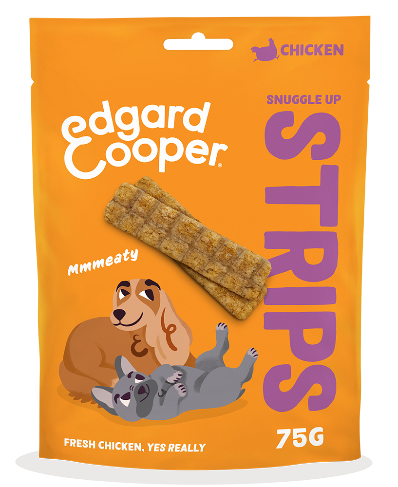 Edgard & Cooper Dog Strips Chicken 10 x 75 gr.