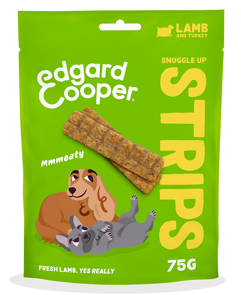 Edgard & Cooper Dog Strips Lamb and Turkey 10 x 75 gr.