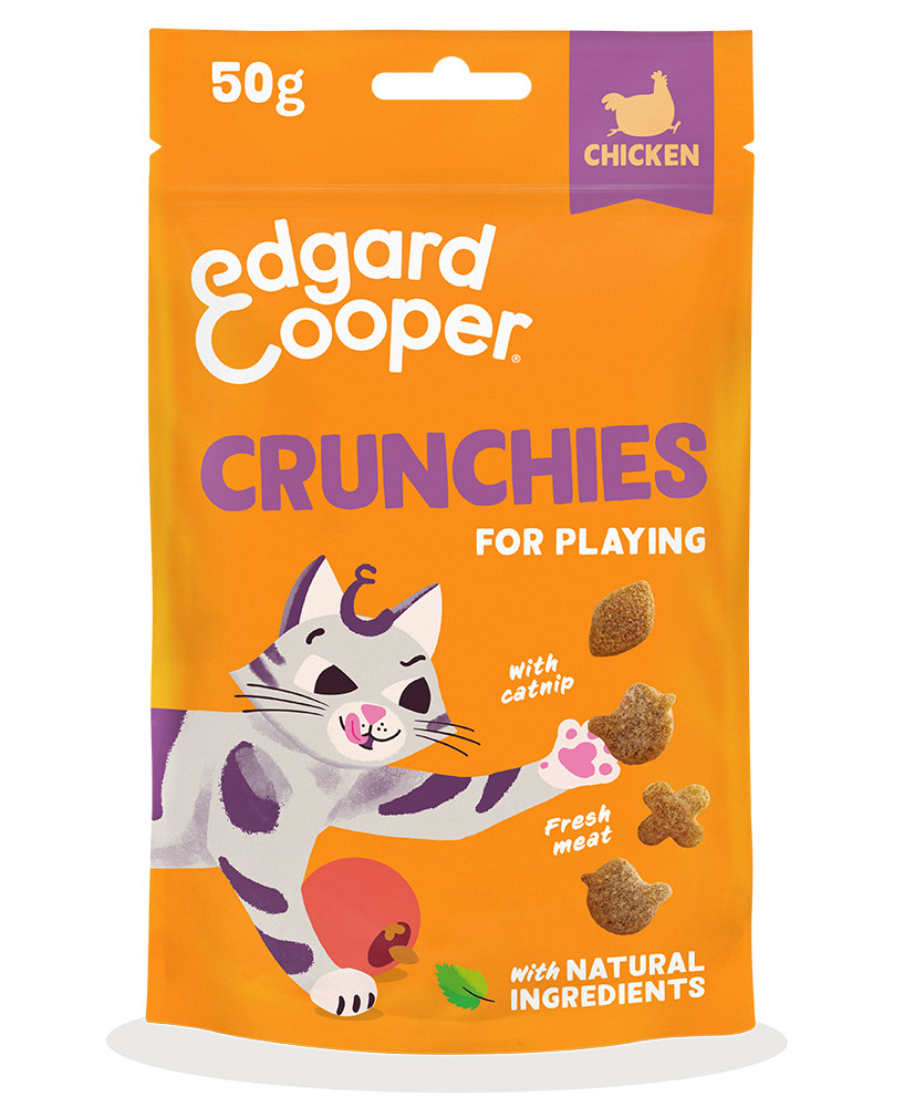 Edgard & Cooper Cat Crunchies Chicken 8 x 50 gr.