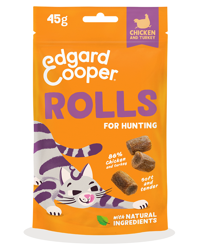 Edgard & Cooper Cat Rolls Chicken And Turkey 8 x 45 gr.