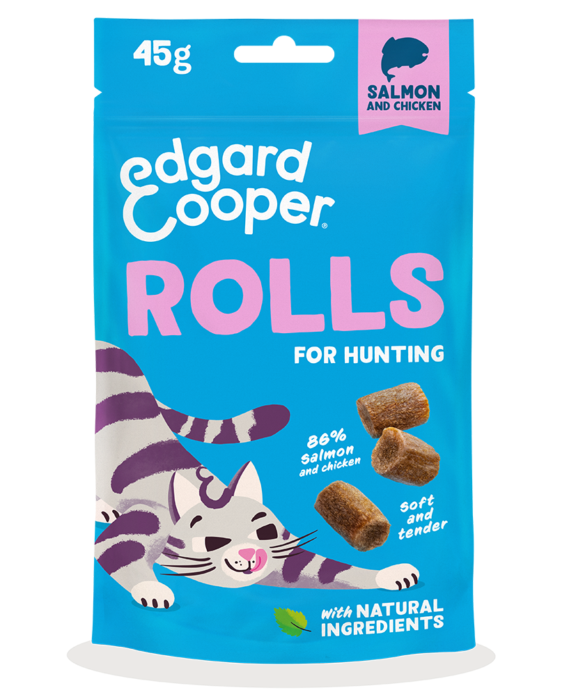 Edgard & Cooper Cat Rolls Salmon And Chicken 8 x 45 gr.
