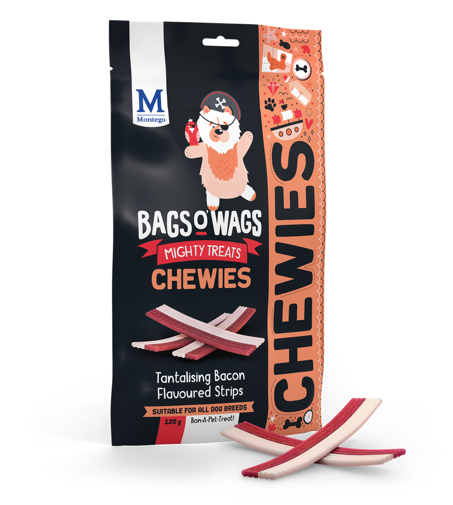 Montego Bags O' Wags Chewies Bacon Strips 10 x 120 gr.