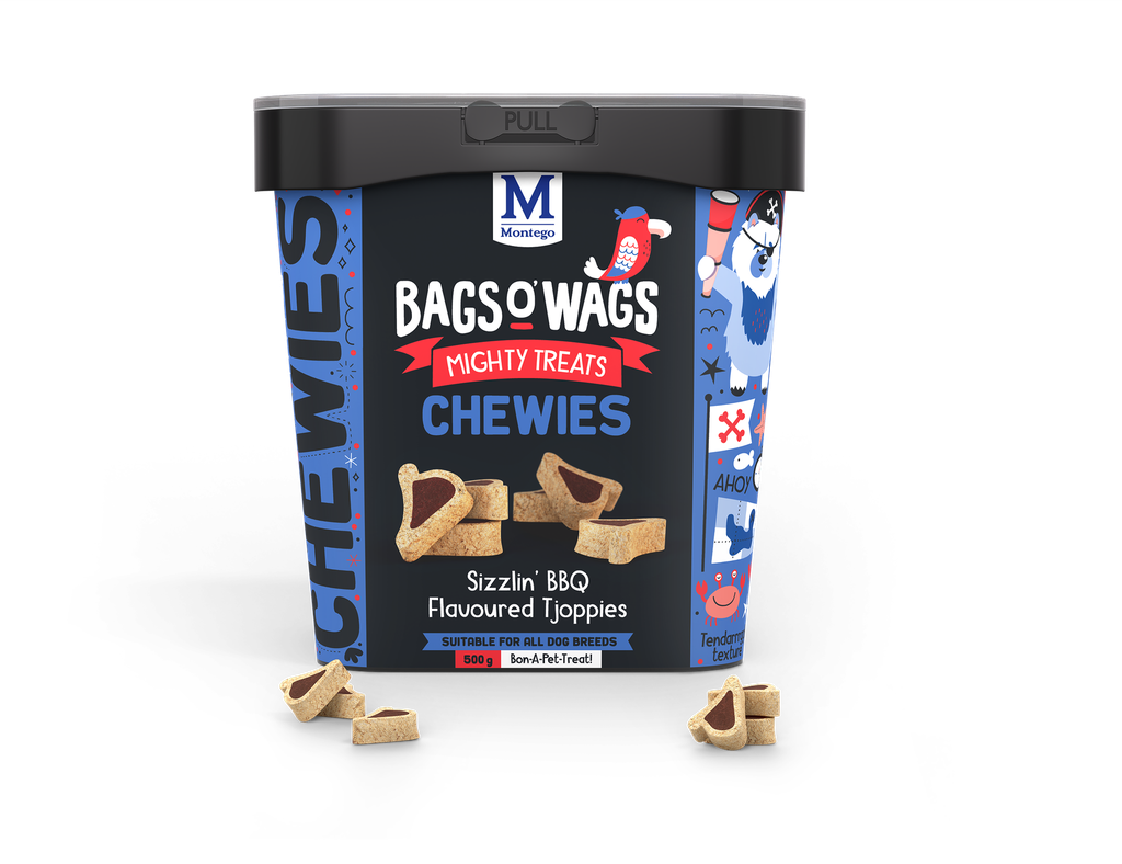 Montego Bags O' Wags Chewies BBQ Tjoppies 4 x 500 gr.