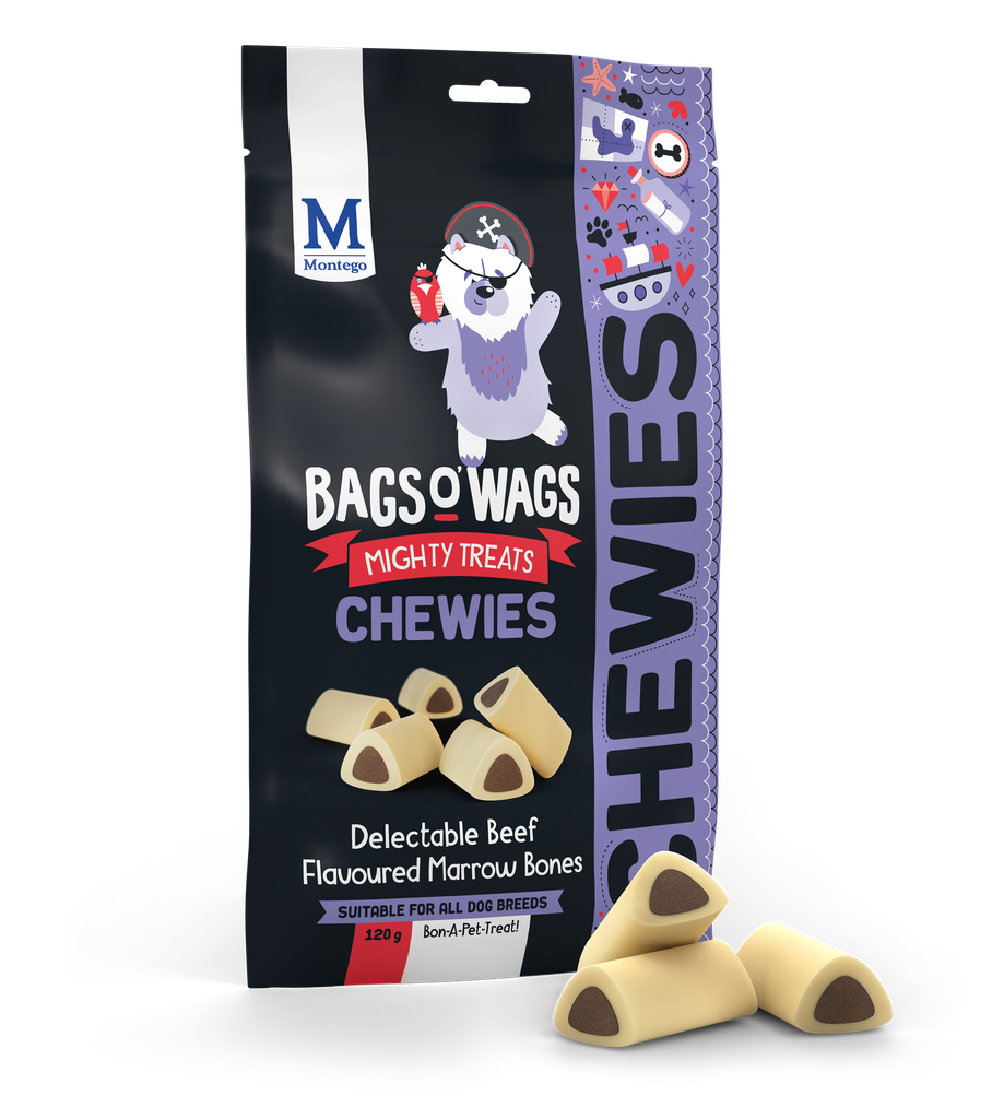 Montego Bags O' Wags Chewies Beef Marrow Bones 10 x 120 gr.