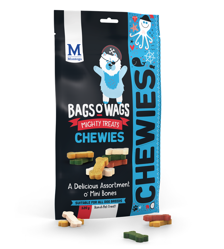 Montego Bags O' Wags Chewies Mini Bones 10 x 120 gr.
