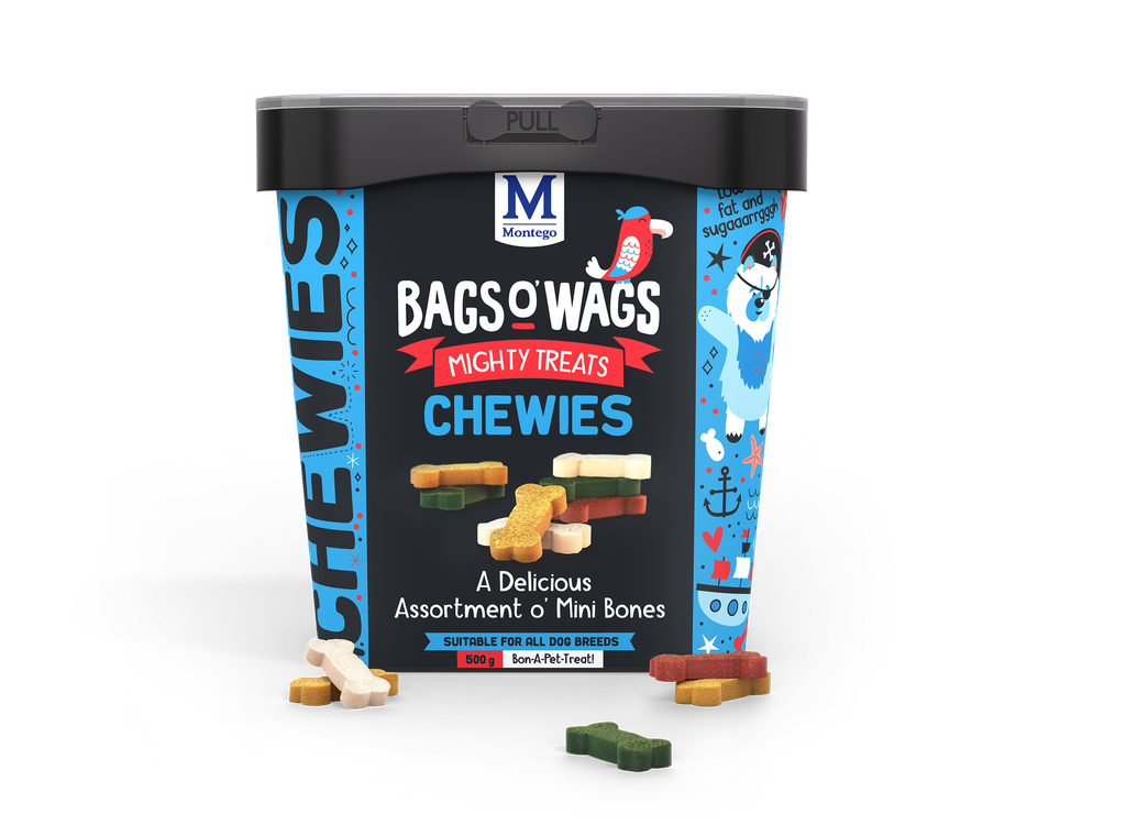 Montego Bags O' Wags Chewies Mini Bones 4 x 500 gr.