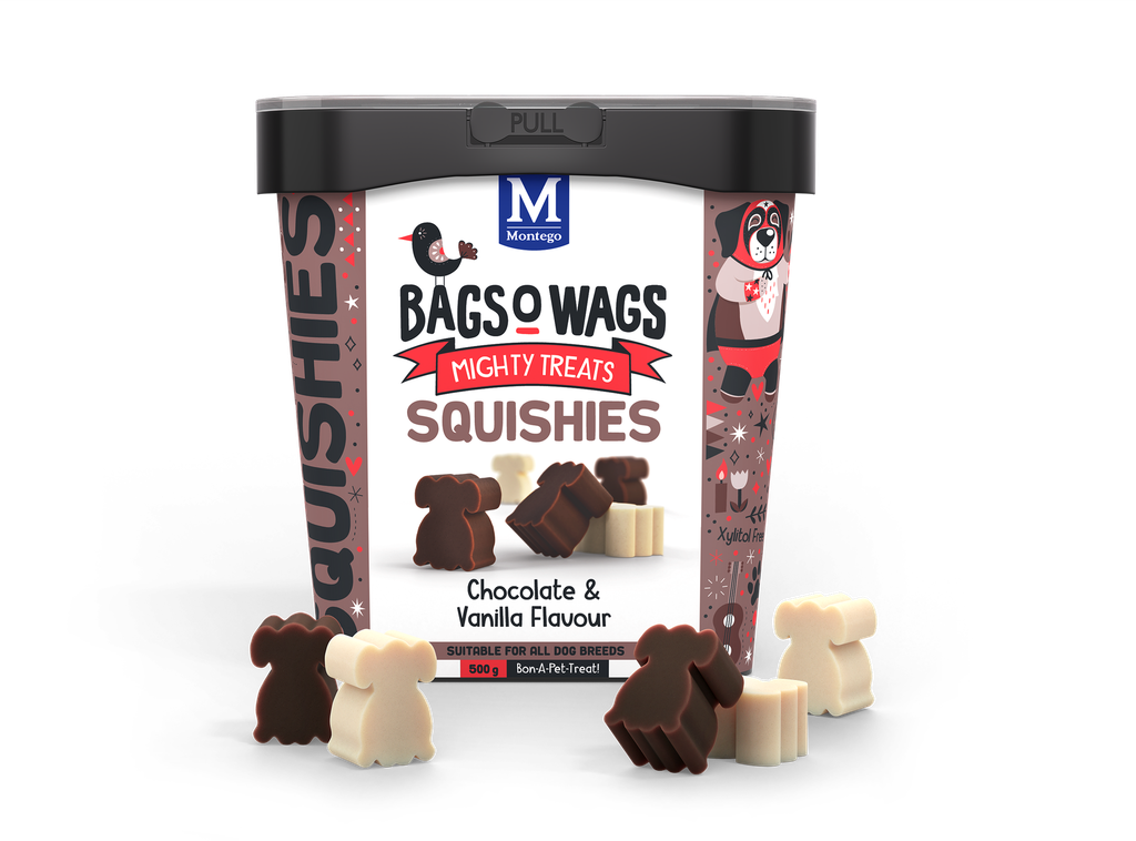 Montego Bags O' Wags Squishies Chocolate & Vanilla 4 x 500 gr.
