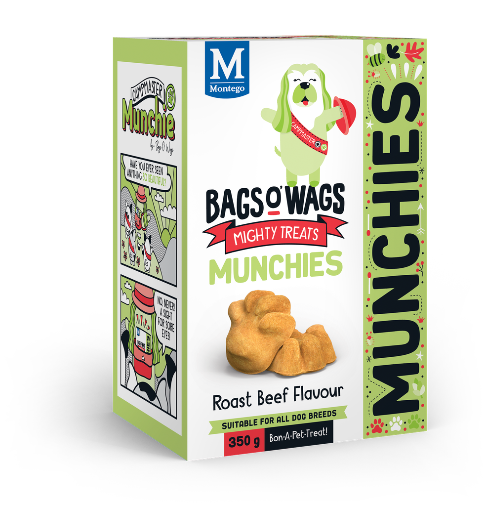 Montego Bags O' Wags Munchies Beef 8 x 350 gr.