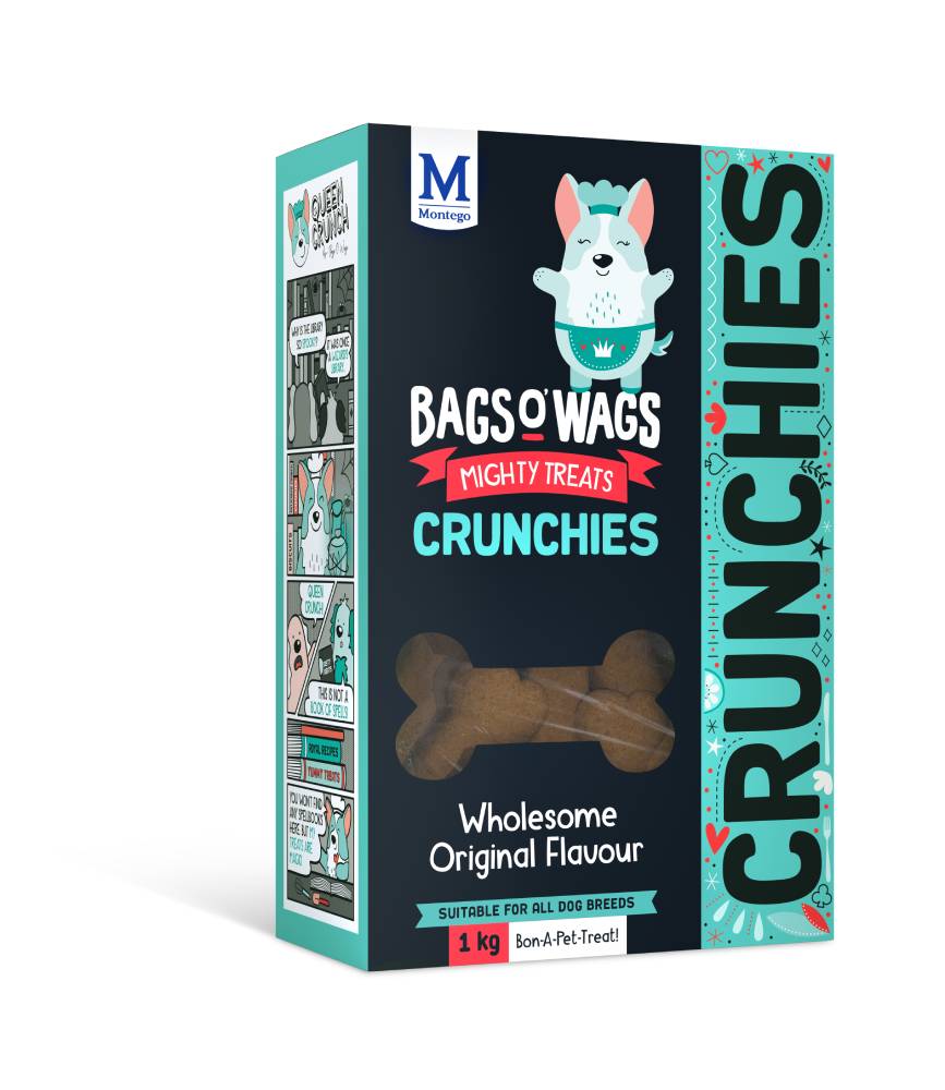 Montego Bags O' Wags Chrunchies Original 6 x 1 kg.