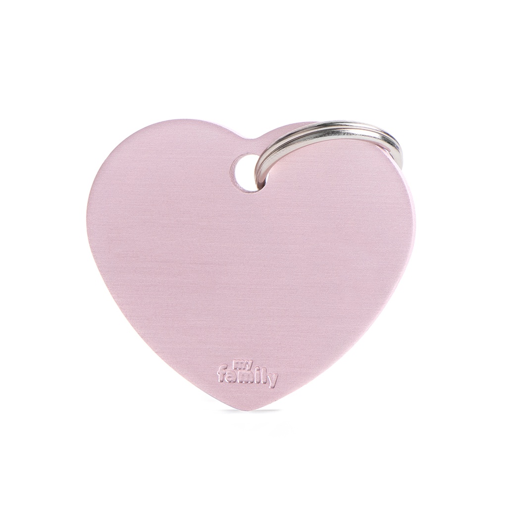 MyFamily Big Heart Aluminum Pink