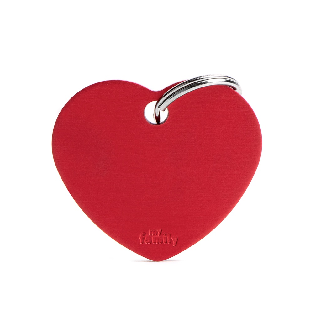 MyFamily Big Heart Aluminum Red