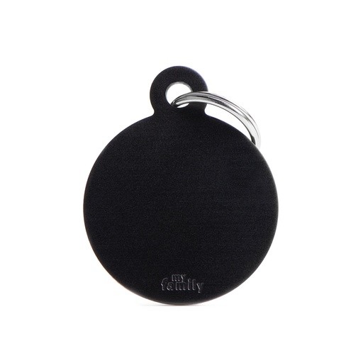 [MF25426] MyFamily Big Round Aluminum Black