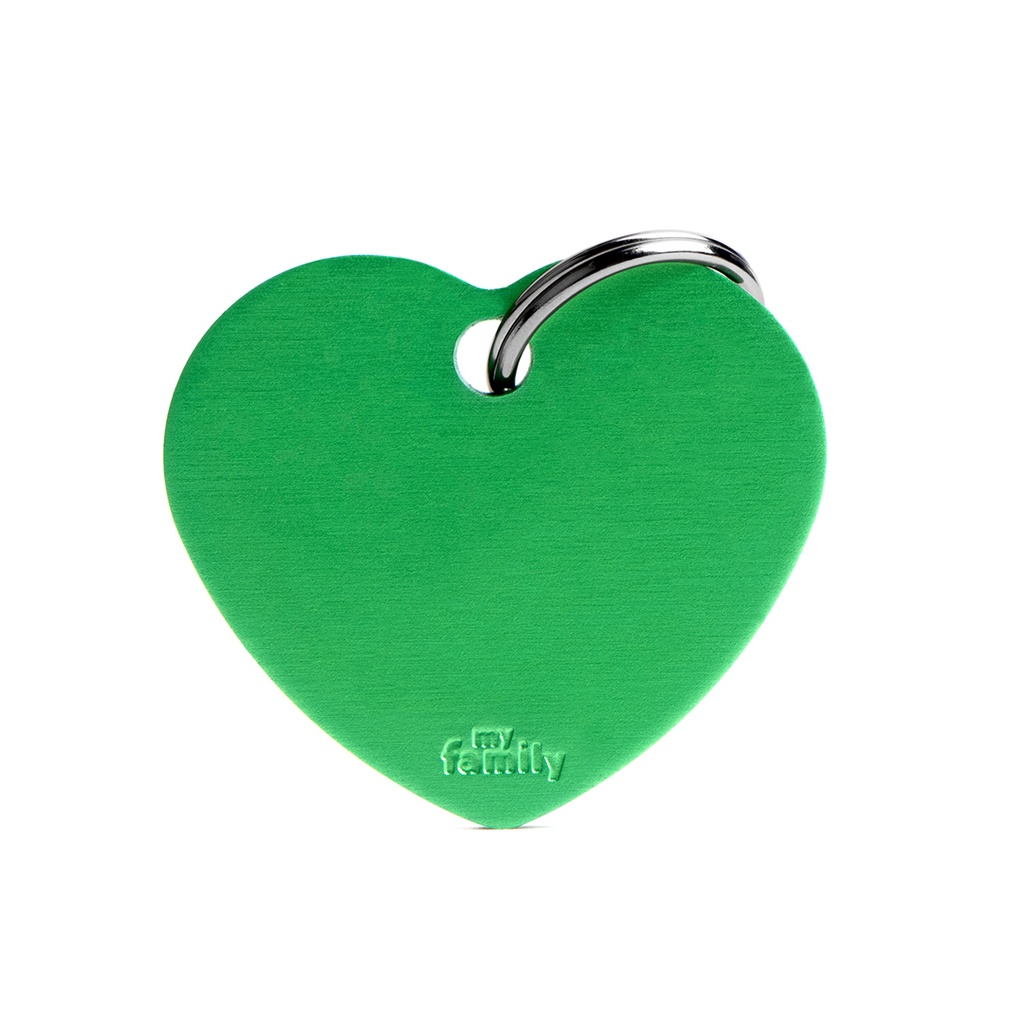 MyFamily Big Heart Aluminum Green