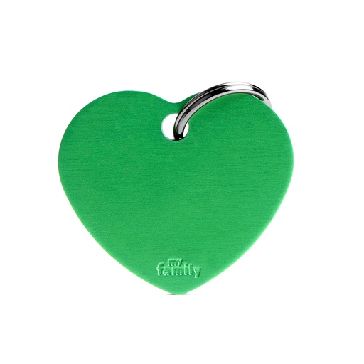 [MF25434] MyFamily Big Heart Aluminum Green