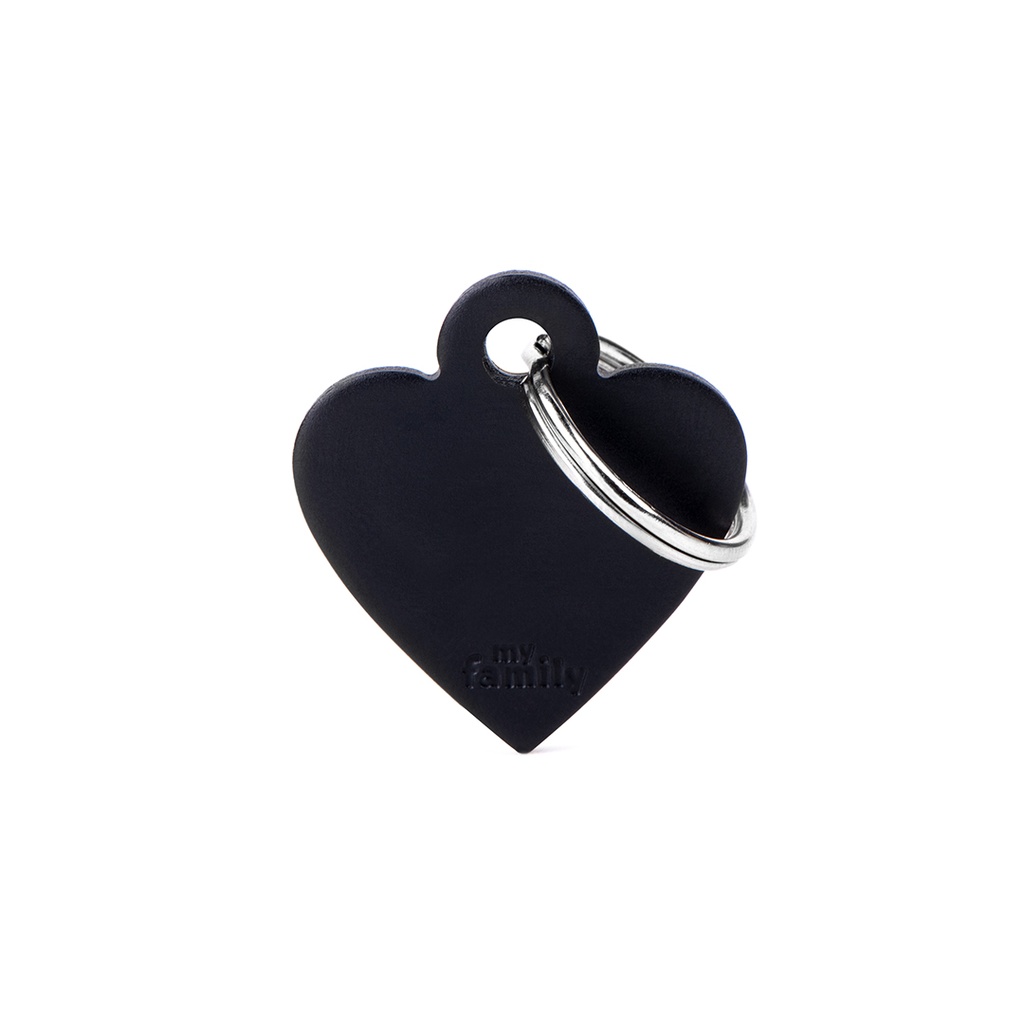 MyFamily Small Heart Aluminum Black