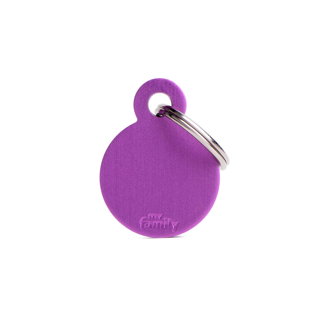 MyFamily Small Round Aluminum Purple