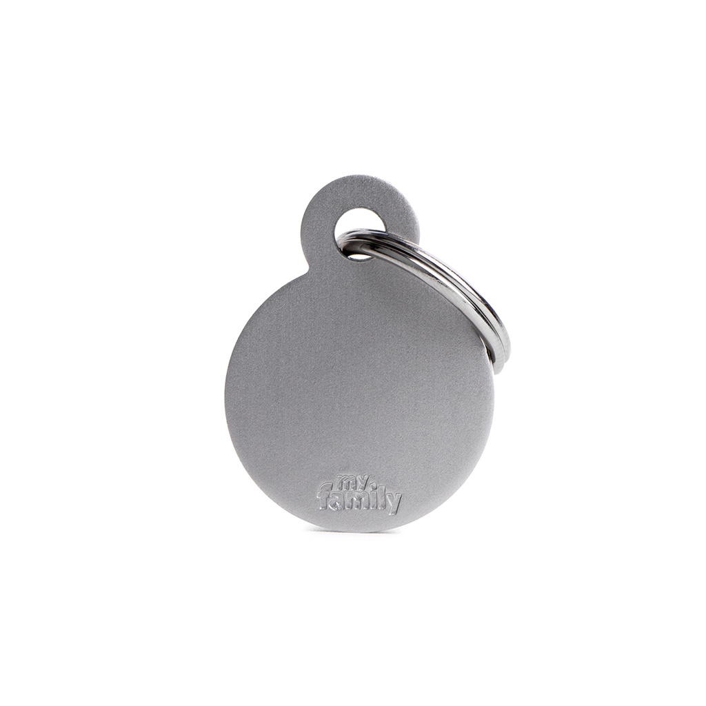 MyFamily Small Round Aluminum Grey