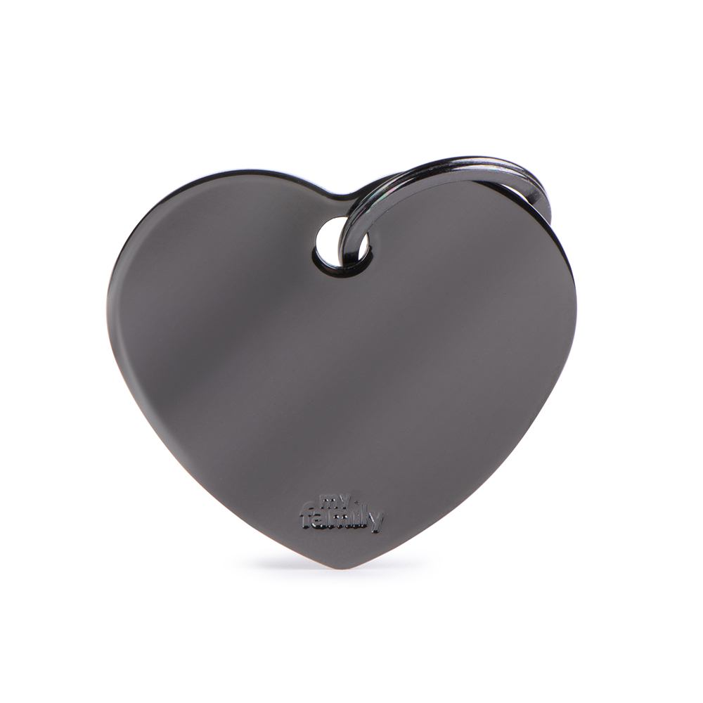 MyFamily Big Heart Black Brass