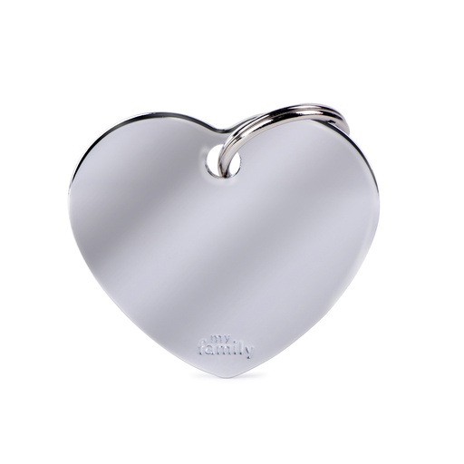 [MF25181] MyFamily Big Heart Chromed Brass