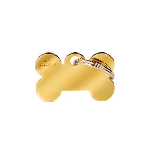 [MF25157] MyFamily Small Bone Golden Brass