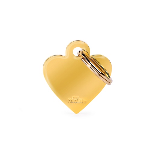 [MF25177] MyFamily Small Heart Golden Brass