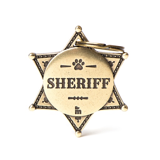 [MF21676] MyFamily Sheriff Star Bronx Ott. Ing