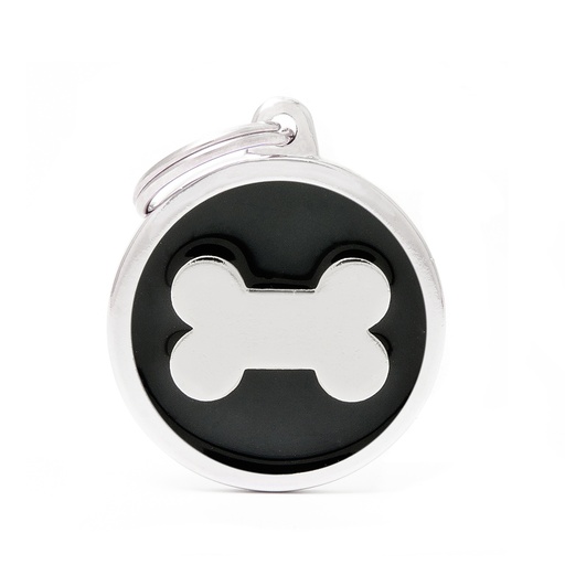 [MF25939] MyFamily Black Big Circle Bone