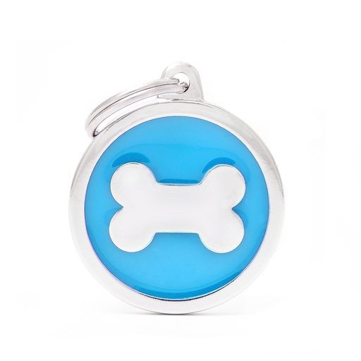 [MF25940] MyFamily Light Blue Big Circle Bone
