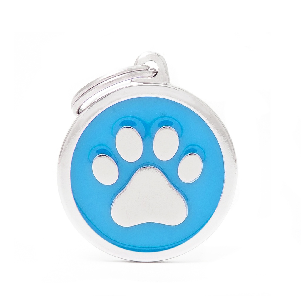 MyFamily Light Blue Big Circle Paw