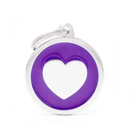 [MF25948] MyFamily Purple Big Circle Heart