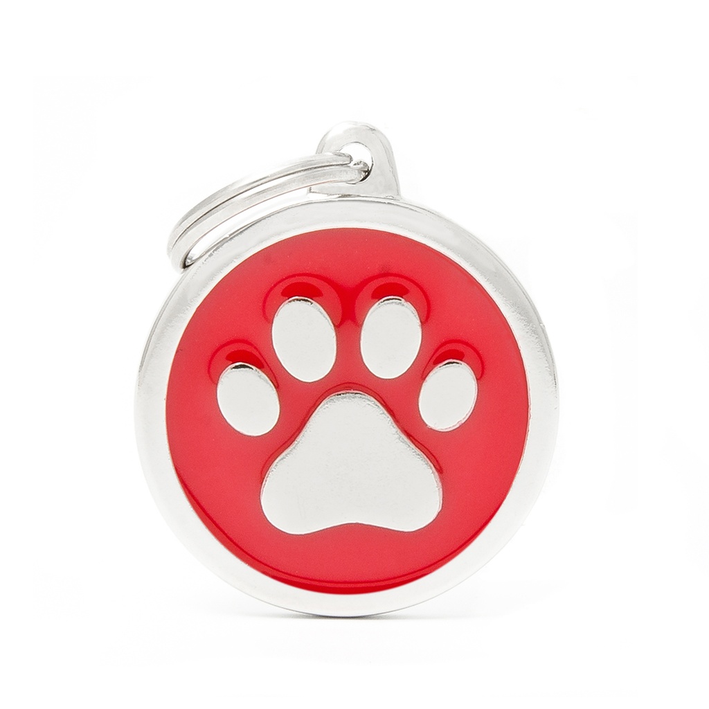 MyFamily Red Big Circle Paw
