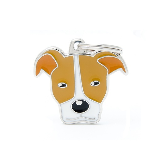 [MF25972] MyFamily Red And White American Pit Bull Terrier