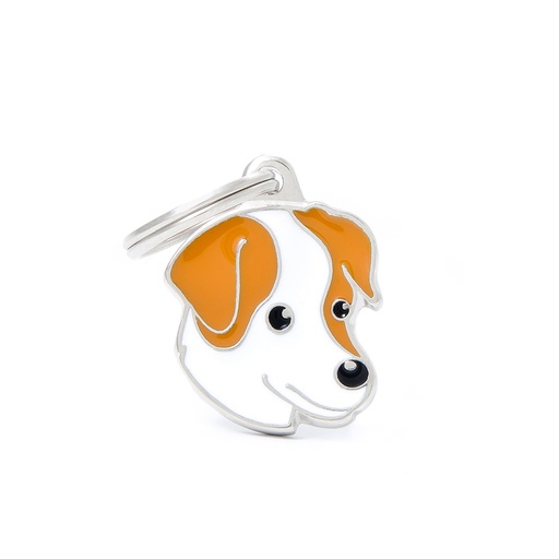[MF25039] MyFamily White And Brown Jack Russell