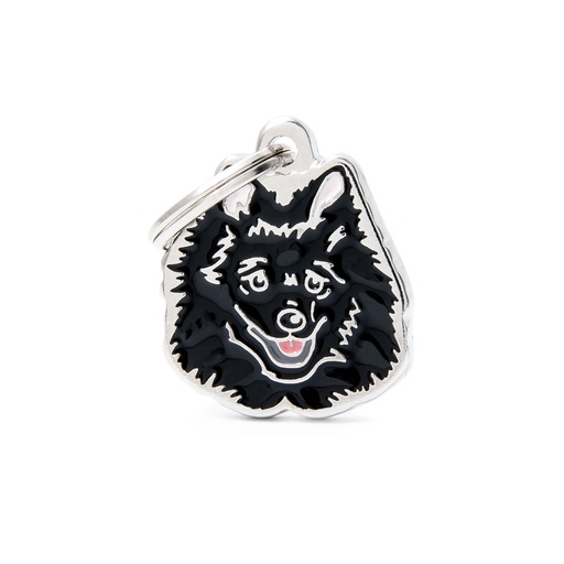 [MF27077] MyFamily Black Italian Spitz