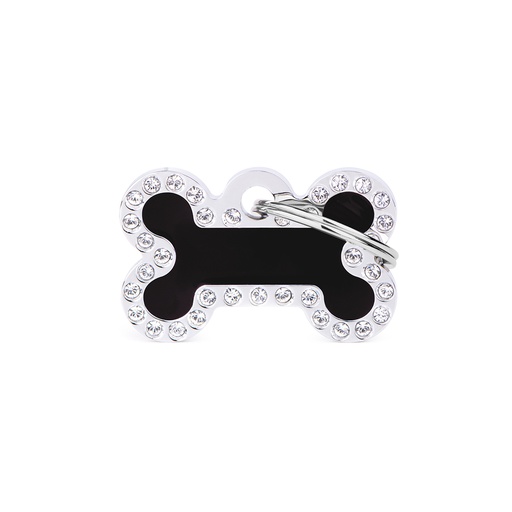 [MF25128] MyFamily Black Small Glam Bone