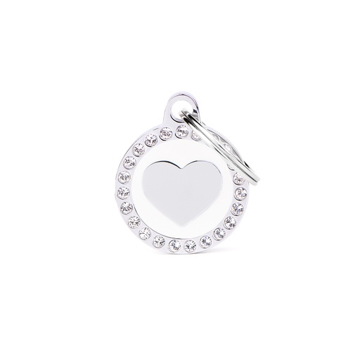 [MF25139] MyFamily White Glam Heart