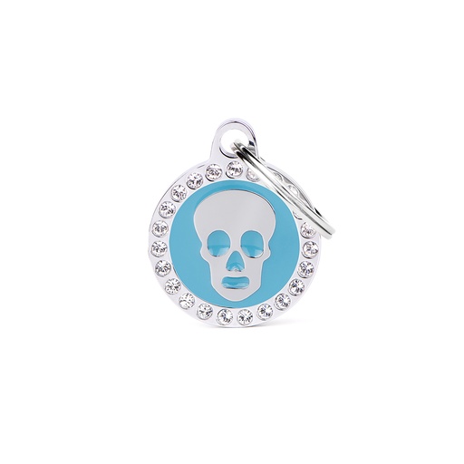 [MF25133] MyFamily Light Blue Glam Skull