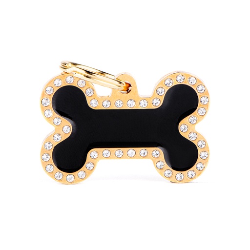 [MF27869] MyFamily Big Bone Glam Black And Gold