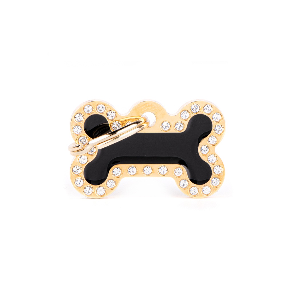 MyFamily Small Bone Glam Black And Gold
