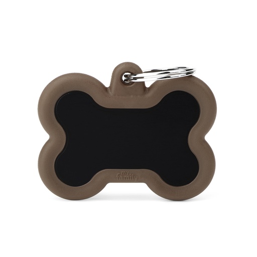 [MF21549] MyFamily Aluminium Black Bone With Brown Rubber