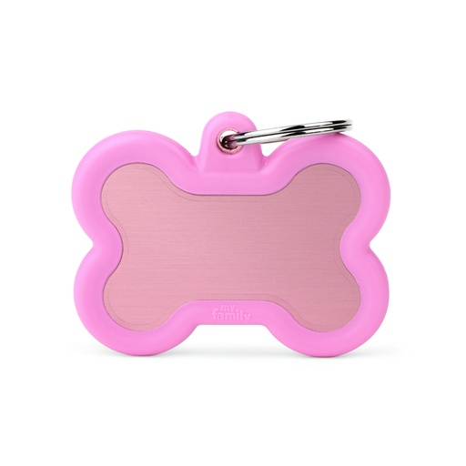 [MF27424] MyFamily Aluminium Pink Bone With Pink Rubber