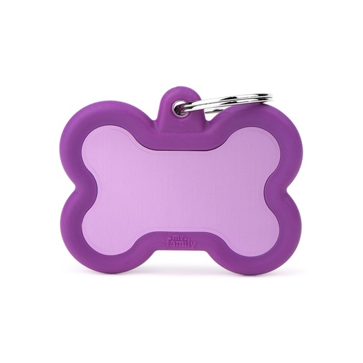 [MF27426] MyFamily Aluminium Purple Bone With Purple Rubber