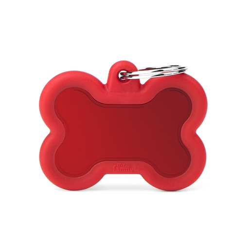 [MF27423] MyFamily Aluminium Red Bone With Red Rubber