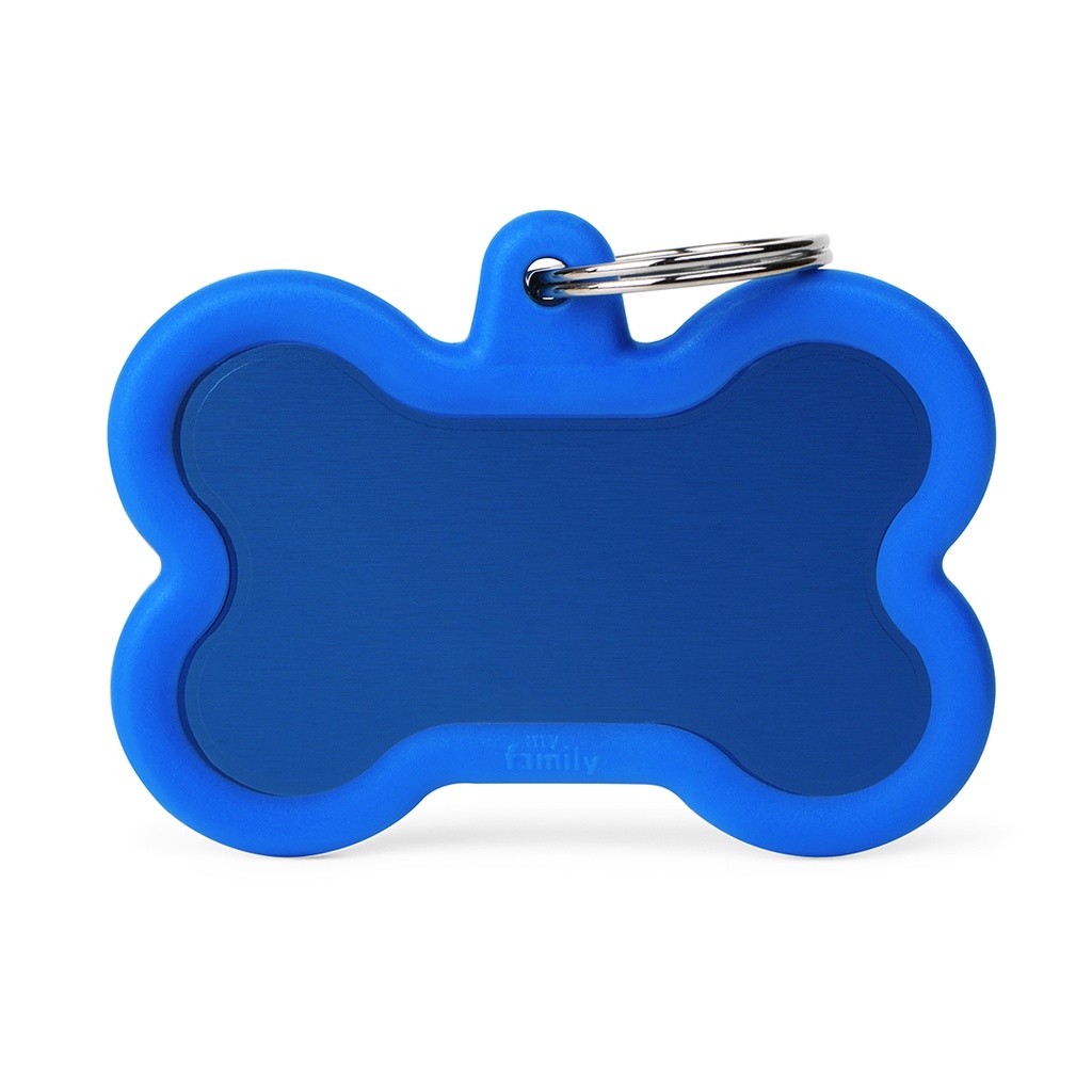 MyFamily Aluminium XL Blue Bone With Blue Rubber