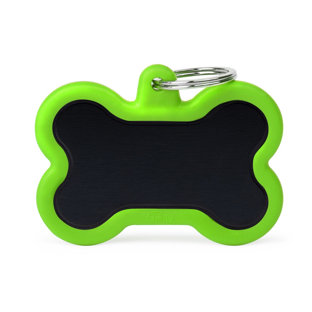 MyFamily Aluminium XL Black Bone With Green Rubber